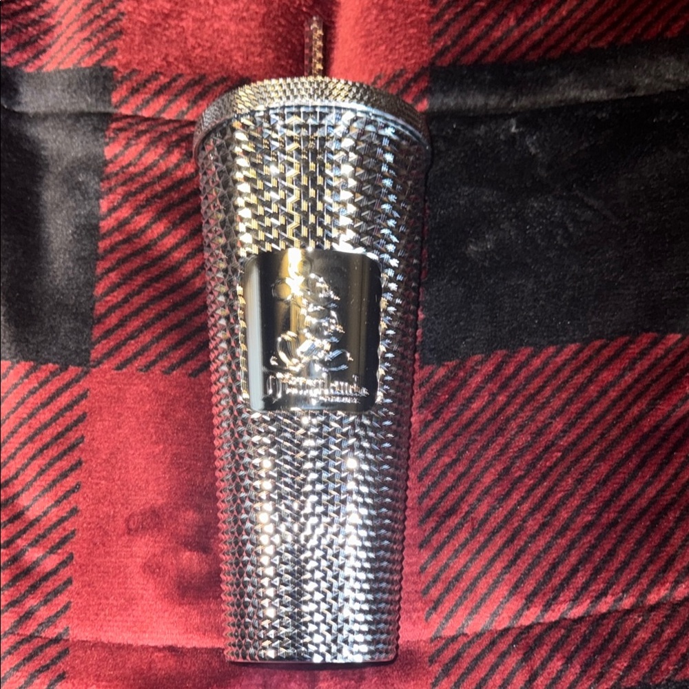 Mickey Silver Starbucks Tumbler with Logo